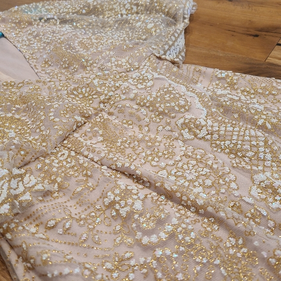 Hello Molly Evening Sun Dress Champagne - Picture 7 of 7